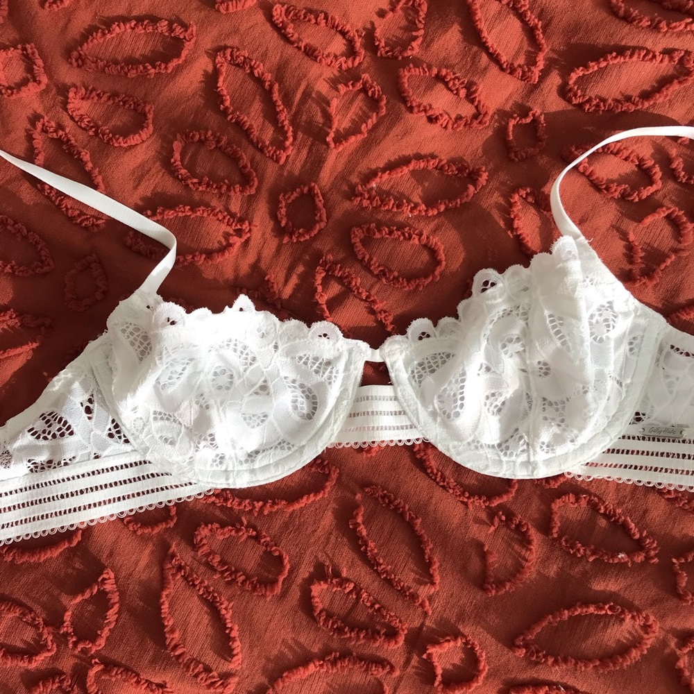 White Lace, unlined bralette from gilly hicks